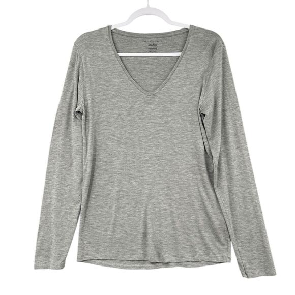 Majestic Paris Neiman Marcus Long Sleeve‎ V-Neck Gray Top Womens Size 5 / XL - Picture 1 of 7